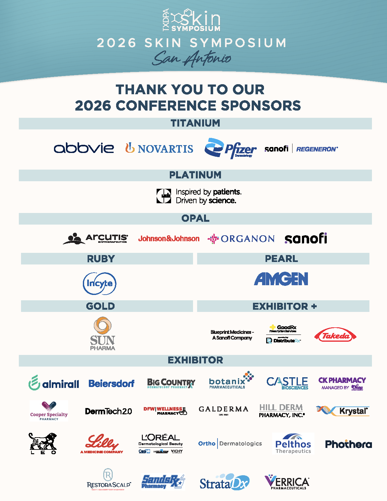 Image of 2026 TXDPA Sponsors